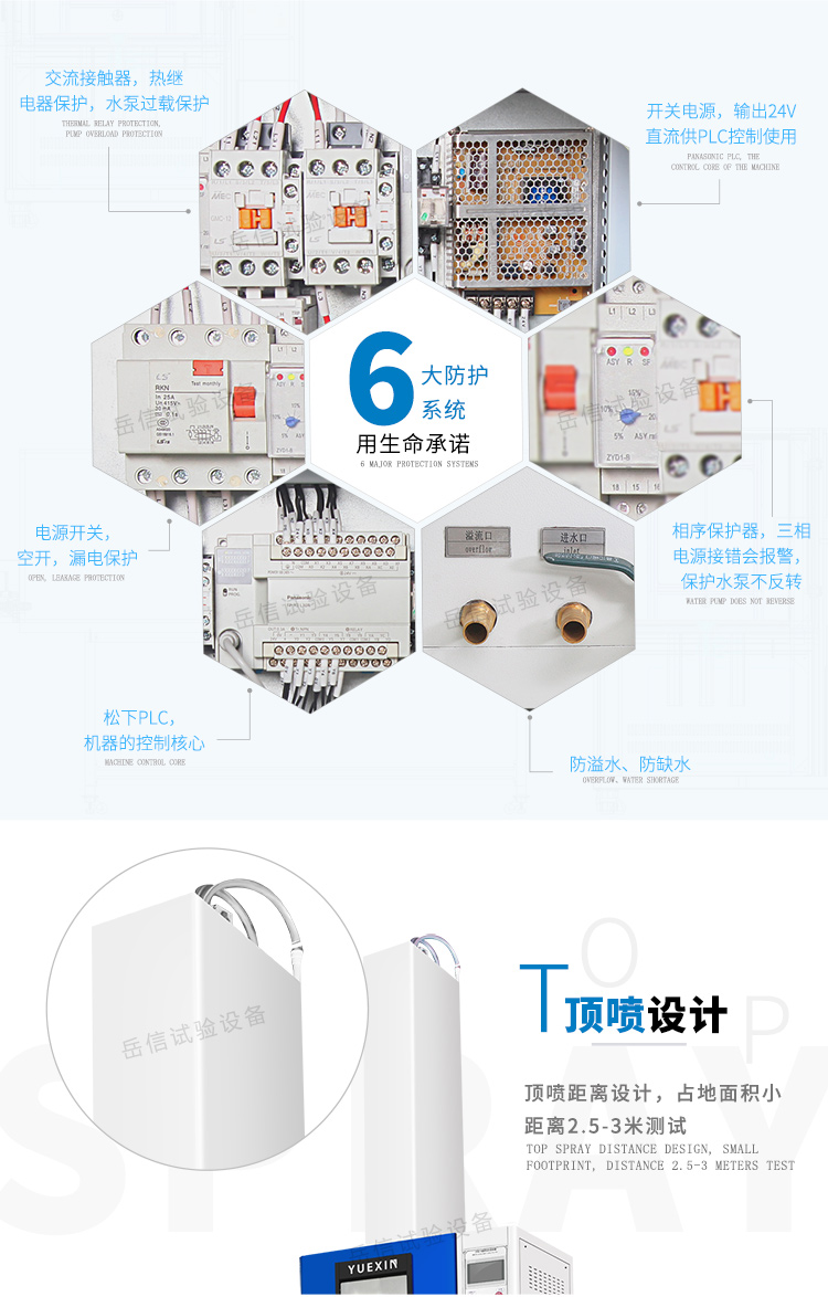 持續(xù)性沖淋試驗8小時